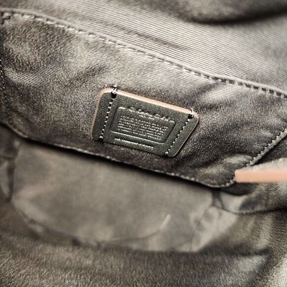 NWT COACH CE589 Dempsey Drawstring Bucket Bag 15 Silver/Metallic Gunmetal - Picture 6 of 7